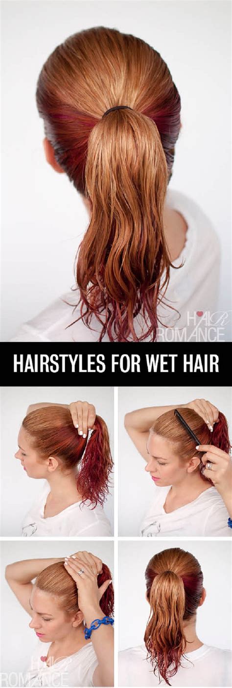 Because i always have it down so i promised my friends that tomorrow i would put it up but i don't just wanna put it in a boring old. Top 10 Fast Hairstyles For Wet Hair - Top Inspired