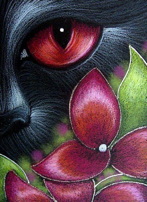 I don't need a bouquet of flowers or expensive jewelry. Art: BLACK CAT BEHIND THE HYDRANGEA FLOWERS 6 by Artist ...