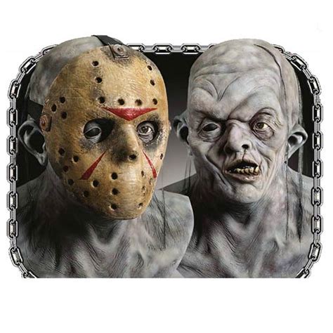 Jason, which was a crossover with the friday the 13th franchise, and is set in the same continuity as the other nightmare films. Freddy vs. Jason Deluxe Jason Overhead Latex Mask - Rubies ...