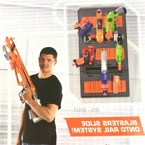 Have a bunch of nerf guns laying around and want to get them out of the way and also add an awesome i set out to build a custom nerf gun rack. Nerf Blaster Rack Toy Storage For N-Strike Gun