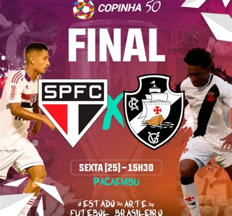 A partida acontece no dia 28/07/2021, as 21:30, horário de brasília. São Paulo x Vasco: saiba como assistir à final da Copinha ...