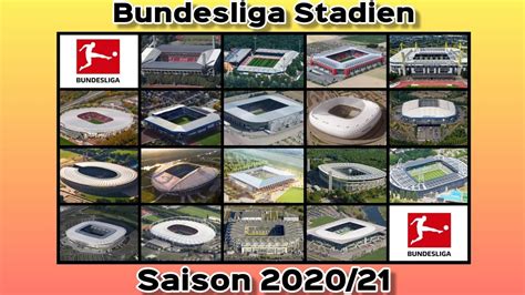 Bundesliga 2020/2021 standings in germany category now and check the latest 2. Alle BUNDESLIGA Stadien 2020/21 - YouTube