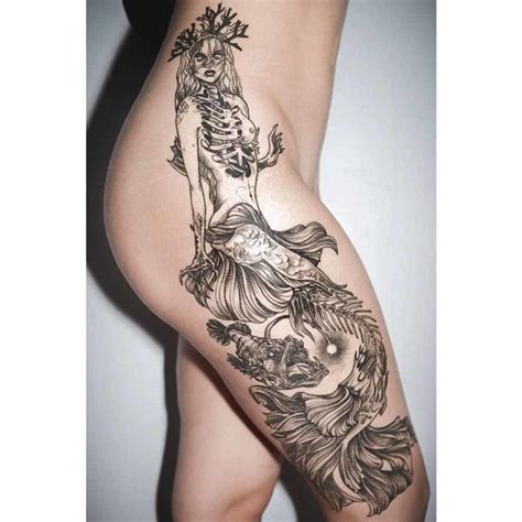 Best mermaid tattoo on shoulder. Zombie Mermaid Tattoo | Best Tattoo Ideas Gallery