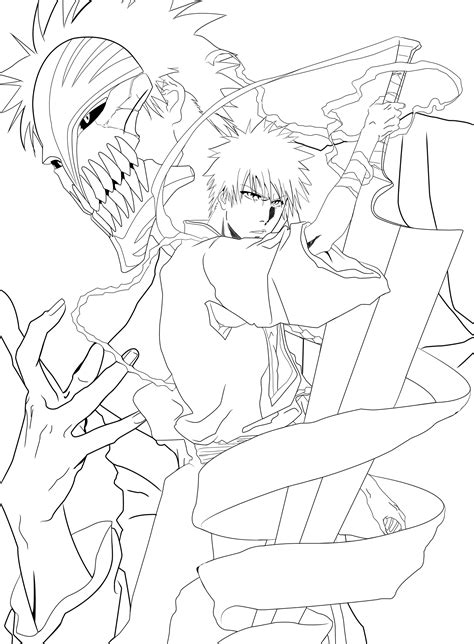 Ichigo kurosaki versus ulquiorra cifer from manga bleach. Ichigo Coloring Pages - Coloring Home