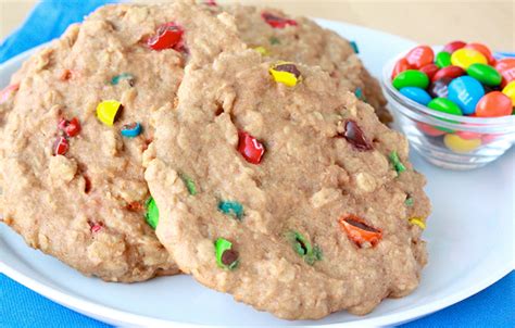 Rolled oats are incorporated into the batter to give it additional flavor and texture. Paula Deen Monster Cookie Recipe : Food For Scot Monster ...