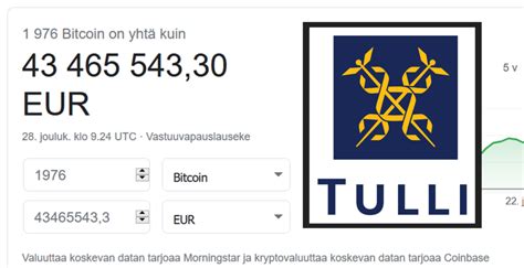 Kryptovaluutat ovat tulleet osaksi sijoittamista ja. VTV tarkasti Tullin Bitcoin-varainhallinnan | Uusi Suomi Puheenvuoro