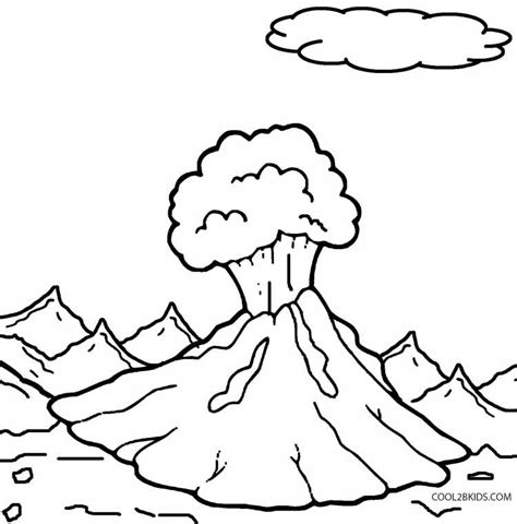 Volcano coloring pages pdf | coloring pages, volcano, coloring pages for kids Printable Volcano Coloring Pages - Coloring Home