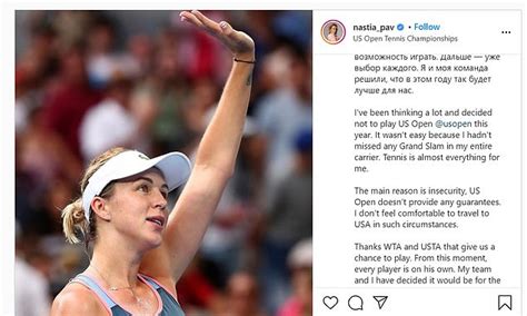 If you need more, fill free to say us. Pavlyuchenkova joins Nadal and Bart in pulling out of the ...