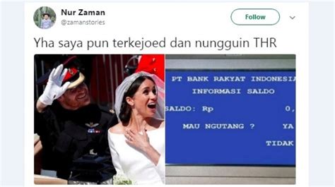 'aroma' tunjangan hari raya (thr) pun kian tercium hingga menjadi meme di media sosial. Foto Lucu Thr - Gambar Ngetrend dan VIRAL