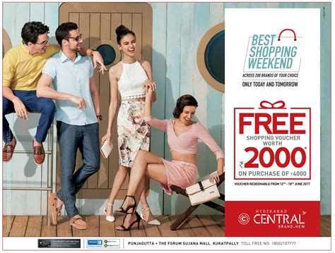 The prize will be a $2000 voucher sent to the winner by email. Free shopping voucher worth Rs 2000 in Central | June 2017 ...