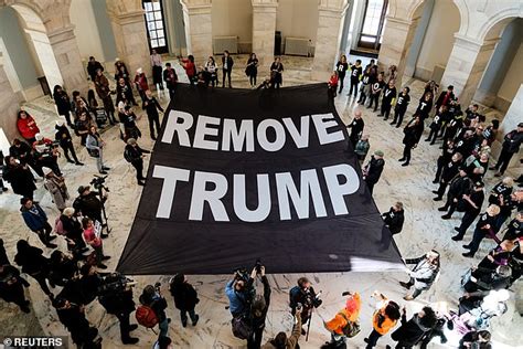 Supporters of president donald trump breached the us capitol as a rioter manages to break through security, and jumps from the public gallery to the floor of the senate chamber. Dems stage protests at Republican senators' offices urging ...