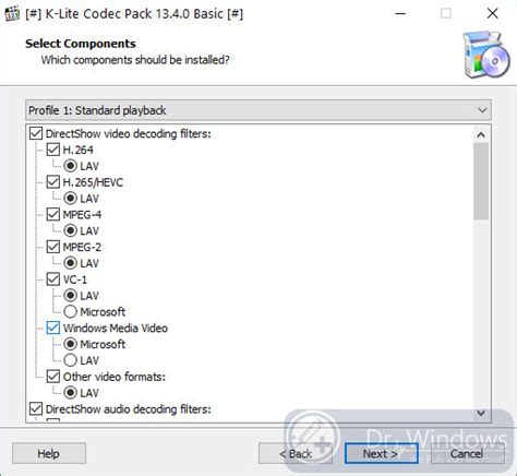 These codec packs are compatible with windows vista/7/8/8.1/10. K-Lite Mega Codec Pack - Codecs Sammlung › Dr. Windows