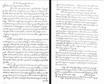 Letter Washington George Treaty Friendship Peace Abdallah