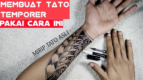Dengan menggunakan bahan ini yang juga dicampur dengan garam, maka otomatis akan membuat kulit bertato terkelupas. cara membuat tato sendiri - tato temporer - YouTube