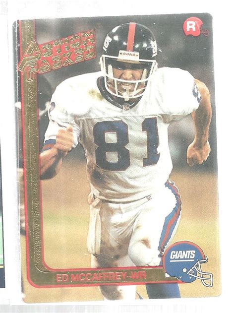 Find many great new & used options and get the best deals for action jackson (vhs/sur, 1991) at the best online prices at ebay! 1991 Ed McCaffrey Action Packed Football Card New York Giants Rookie #23 Vintage | New york ...