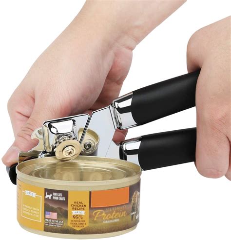 Can Opener, 3-in-1 Manual Stainless Steel Tin Opener with Professional ...