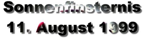 So far in the 2000 presidential election cycle, only one. Die Sonnenfinsternis am 11. August 1999 - Teufelsstein ...