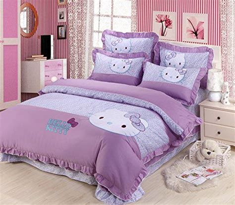 This is a really adorable and extremely cute hello kitty bedroom decorated with pastel pink color scheme and an amazing round canopy bed as a focal point. Hello Kitty Bedding Sets | Girls bedroom canopy, Bedding ...