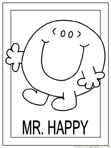 Free printable sing coloring pages for kids! Mr-Men-Coloring-Pages6 - Coloring Kids