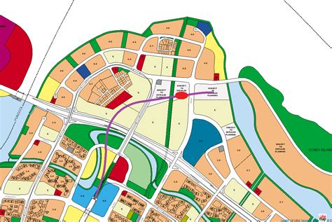 Phase 1 of the cross island line has been announced. Punggol Coast MRT Station overlayed on the URA Masterplan ...