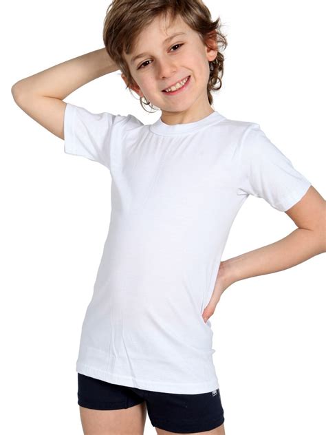 Miorre Oem Kids' Collection Boy Cotton Clasic Short Sleeve White Plain Singlet T-shirt - Buy 