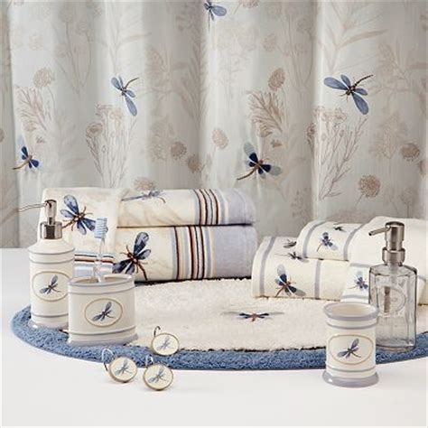Croft and Barrow Dragonfly Valley Floral Bath Accessories ...