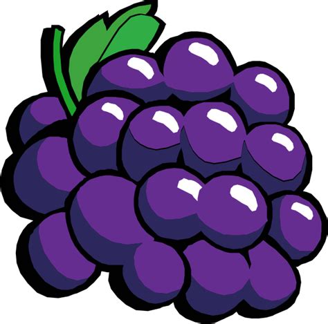 Retro Grapes Clipart Has - Grapes Clipart - Png Download - Full Size Clipart (#6629) - PinClipart