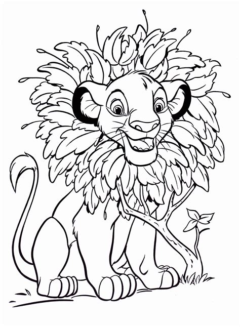 Adult coloring books have reached a serious peak. Free Printable Simba Coloring Pages For Kids