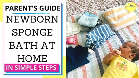 Work from the middle out. Sponge Bath Newborn Like Pro | Step by Step | Baby Care ...