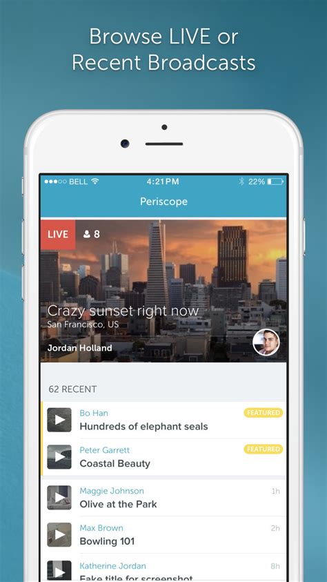 Schedule a live video broadcast ahead of time to help make your audience aware of an upcoming broadcast. Periscope Live Video Streaming App Gets Map Section to ...