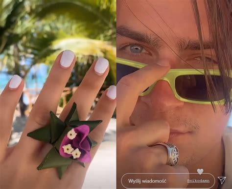 Julia wieniawa i nikodem rozbicki dokazują na plaży w gdyni w towarzystwie jessiki mercedes i kuby karasia. Wieniawa i Nikodem Rozbicki uciekli do raju. Julia ...