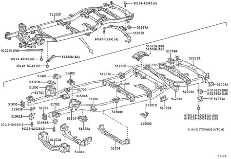Gobi rear gas springs are designed to raise the rear door more consistently in severe weather than original oem gas springs. Toyota Sequoia Chassis Frame Reinforcement (Left, Rear). Bracket, Spring - 513020C010 | Toyota ...