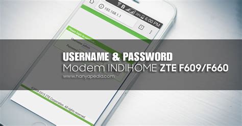 Password terbaru zte f609 indihome. Username dan Password Terbaru Modem IndiHome ZTE F609/F660 ...