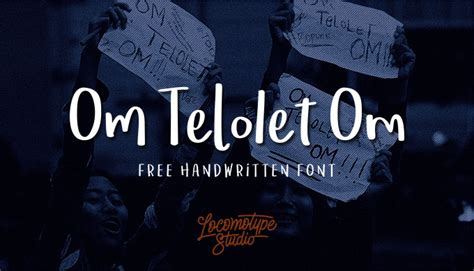 This font took a handwritten style with an irregular shape. Om Telolet Om Font - Befonts.com