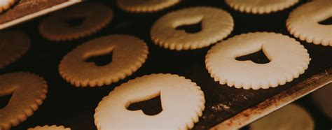 These linzer cookies taste amazing! Austrian Jam Cookies : Top View Of Traditional Christmas ...