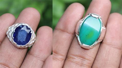 There are 551 neelam stone for sale on etsy, and they cost. Neelam stone & Aqeeq Stone Ring - YouTube