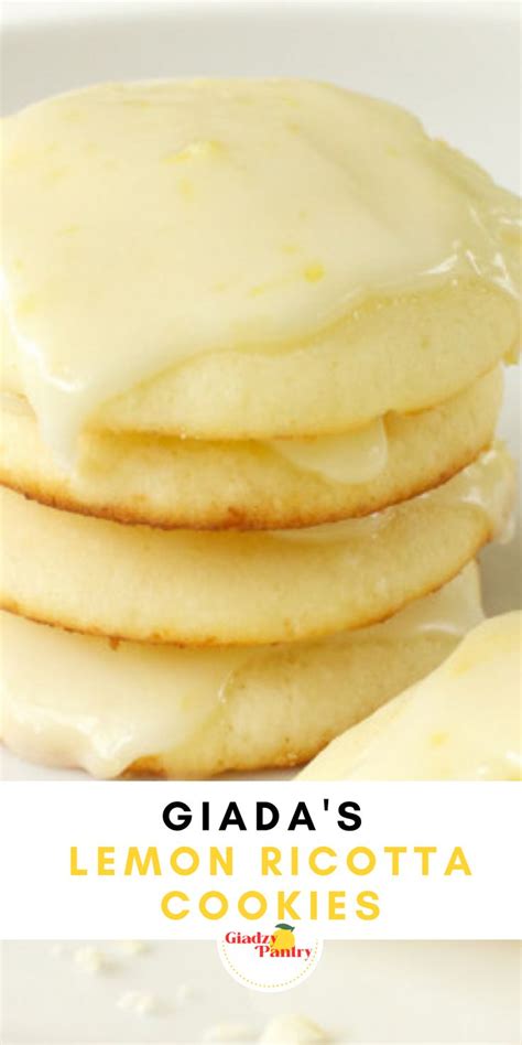 Adaptation of giada de laurentiis's recipe.first of all, i have to apologize for the not so great picture. Lemon Ricotta Cookies with Lemon Glaze - Giadzy | Recipe ...