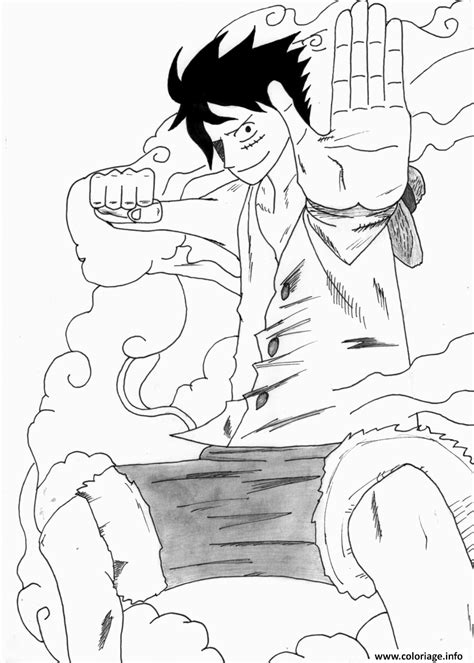 Portail des communes de france : Coloriage Luffy Gear 2 Onepiece Dessin One Piece à imprimer