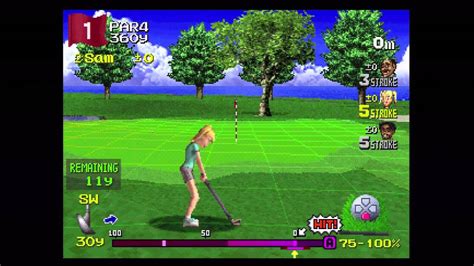 You even have to adjust for wind, roughs and other variables. Classic Capture - Hot Shots Golf 2 (PS1) - YouTube