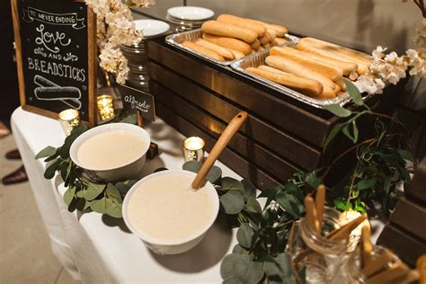 Omit the breadstick to reduce the sodium. A couple had an Olive Garden wedding complete with a late ...