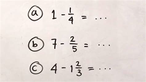 Rumus matematika bangun ruang lengkap juli atau sebagai sumber referensi membuat soal. Pengurangan Bilangan Bulat dengan Pecahan | Matematika SD ...
