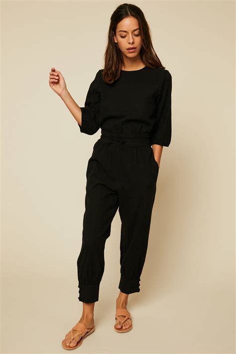 Cette taille n'est malheureusement pas disponible dans le coloris souhaité. Polder Salvador Combi-pantalon taille élastique noir ...