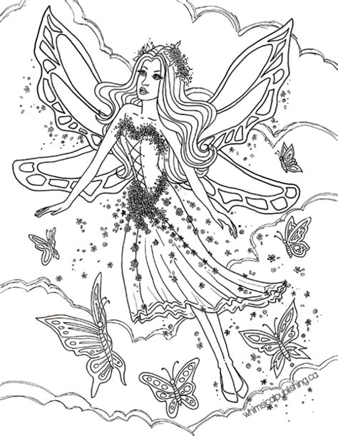 Fairy coloring pages are a great way to enter into the mystical realm. Coloring Page World: Fairies