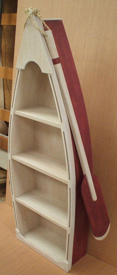 Sliding in the shelves of the bookcase. 5 Foot RED row Boat Bookshelf Bookcase shelves by ...