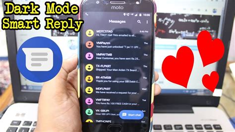 App android, iphone, ipad, bb, nokia, pc windows. How to enable Dark Mode and Smart Reply Features in ...