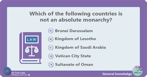 General knowledge > common theme. IQ Test Labs - general knowledge