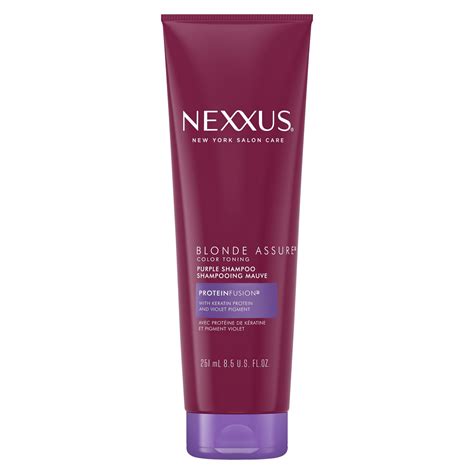 Purple shampoo will brighten up their blonde. Nexxus Blonde Assure Purple Shampoo - Shop Shampoo ...
