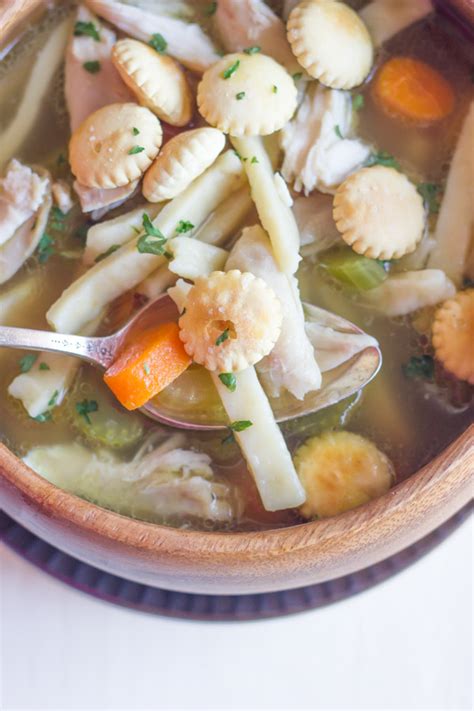 What makes it so good is the homemade roasted chicken stock. Homemade Chicken Noodle Soup (Rotisserie Method) - Lovely ...