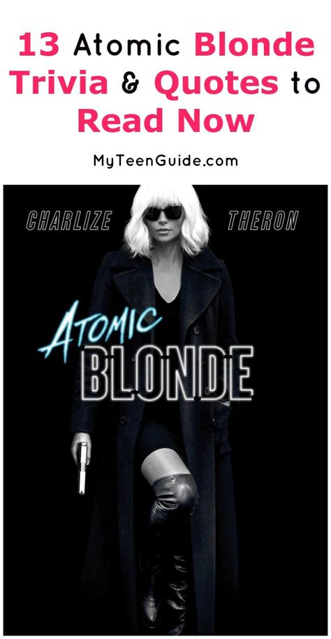 An undercover mi6 agent is sent to berlin during the cold war to investigate the murder of a fellow agent and recover a missing list of double agents. 13 Atomic Blonde Movie Trivia and Quotes to Know ...