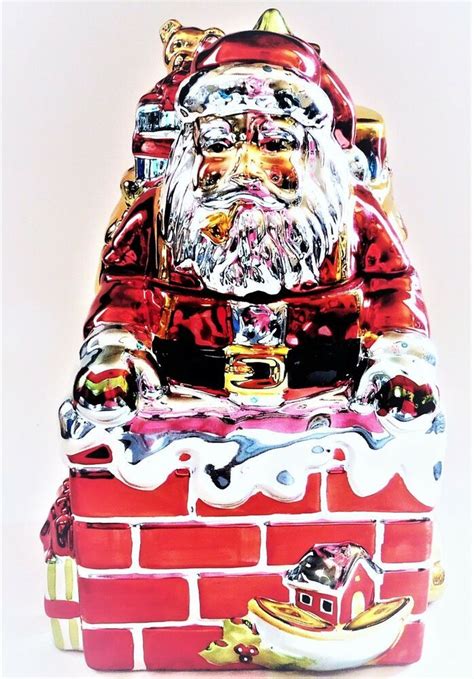 Lined up in a row on a platter, these cute treats are sure to. Portmeirion Studio A Christmas Story Santa Cookie Jar ...